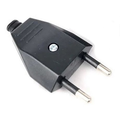 2 PIN HOLDER PLUG BLACK